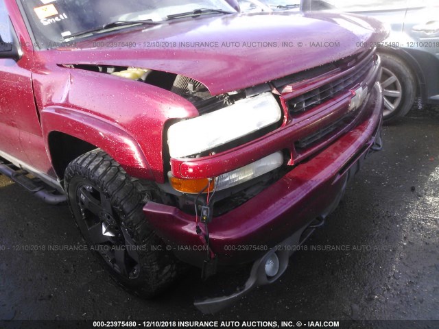 1GNEK13Z04R257426 - 2004 CHEVROLET TAHOE K1500 BURGUNDY photo 6