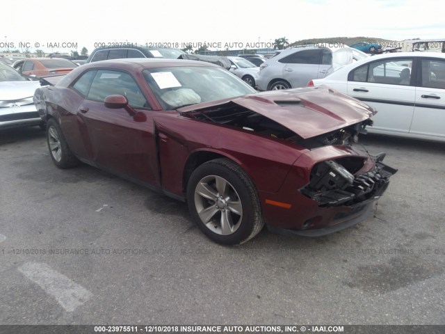 2C3CDZAG6JH183388 - 2018 DODGE CHALLENGER SXT RED photo 1