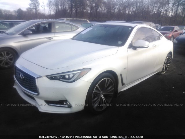 JN1EV7EL9HM554535 - 2017 INFINITI Q60 PREMIUM/SPORT WHITE photo 2