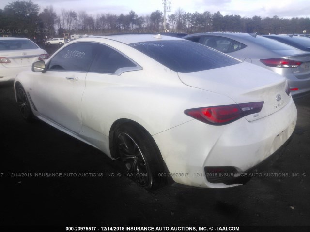 JN1EV7EL9HM554535 - 2017 INFINITI Q60 PREMIUM/SPORT WHITE photo 3