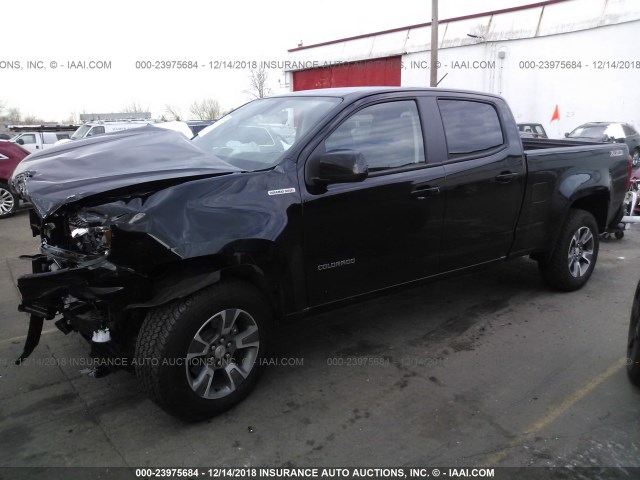 1GCPTDE10J1225447 - 2018 CHEVROLET COLORADO Z71 BLACK photo 2