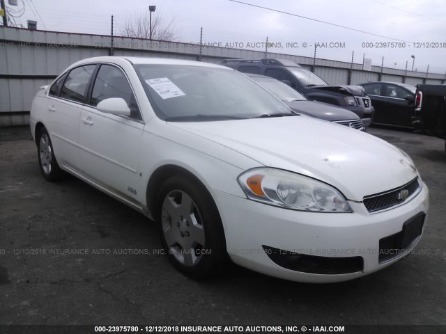 2G1WD58C389134652 - 2008 CHEVROLET IMPALA SUPER SPORT WHITE photo 1