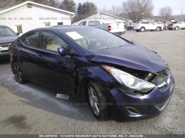 5NPDH4AE2DH376526 - 2013 HYUNDAI ELANTRA GLS/LIMITED BLUE photo 1