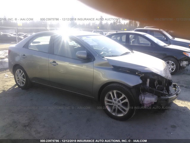 KNAFU4A24C5481784 - 2012 KIA FORTE EX GRAY photo 1