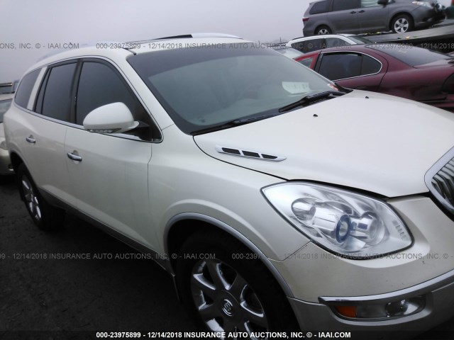 5GAER23D19J210556 - 2009 BUICK ENCLAVE CXL WHITE photo 1