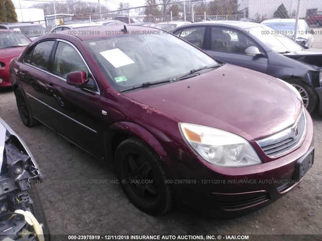 1G8ZS57N08F133926 - 2008 SATURN AURA XE RED photo 1