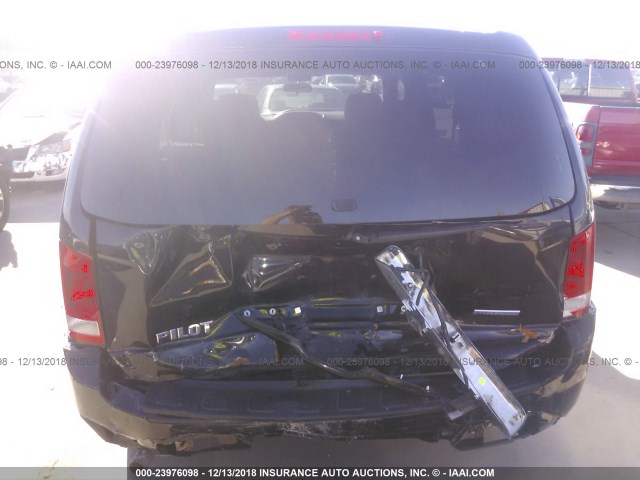 5FNYF3H31FB033732 - 2015 HONDA PILOT SE BLACK photo 6