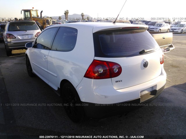 WVWEV71K96W091176 - 2006 VOLKSWAGEN NEW GTI WHITE photo 3