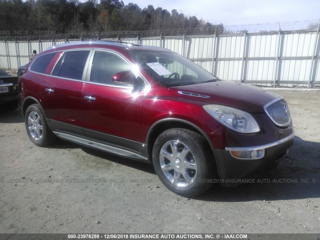 5GALRCED0AJ128932 - 2010 BUICK ENCLAVE CXL BURGUNDY photo 1