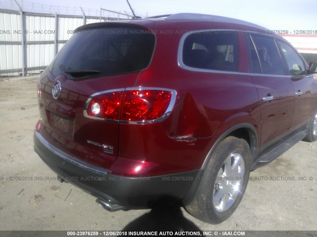 5GALRCED0AJ128932 - 2010 BUICK ENCLAVE CXL BURGUNDY photo 6