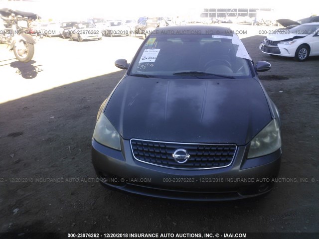 1N4AL11D26C175169 - 2006 NISSAN ALTIMA S/SL GRAY photo 6