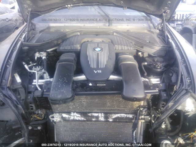 5UXFE83519L171674 - 2009 BMW X5 XDRIVE48I BLACK photo 10