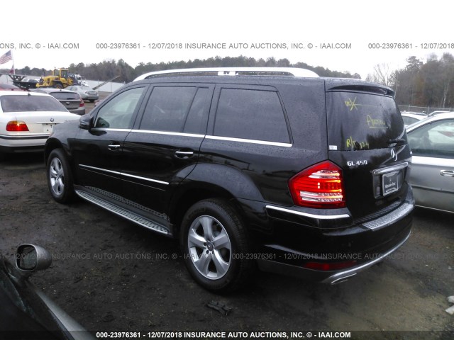 4JGBF7BE7CA770439 - 2012 MERCEDES-BENZ GL 450 4MATIC BLACK photo 3