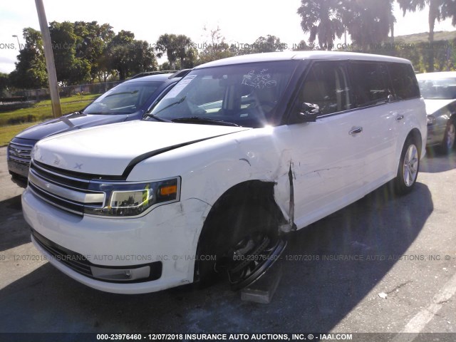 2FMGK5D80KBA03712 - 2019 FORD FLEX LIMITED WHITE photo 2