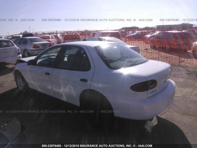 1G1JC524227447389 - 2002 CHEVROLET CAVALIER CNG WHITE photo 3