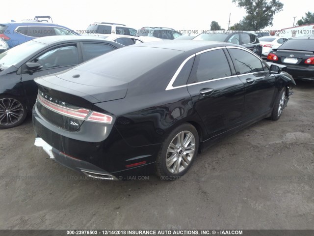 3LN6L2LU8GR627787 - 2016 LINCOLN MKZ HYBRID BLACK photo 4