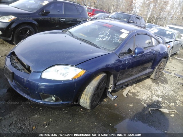 4A31K5DF8AE006348 - 2010 MITSUBISHI ECLIPSE GS SPORT BLUE photo 2