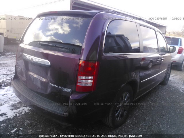 2A8HR54139R540091 - 2009 CHRYSLER TOWN & COUNTRY TOURING MAROON photo 4