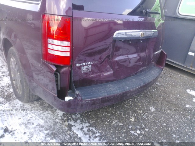 2A8HR54139R540091 - 2009 CHRYSLER TOWN & COUNTRY TOURING MAROON photo 6