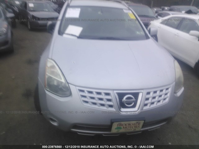 JN8AS58V89W438503 - 2009 NISSAN ROGUE S/SL SILVER photo 6