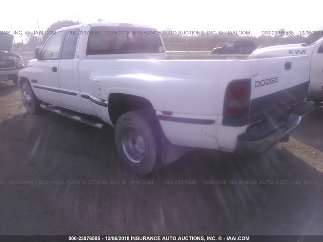 1B7MC3362WJ193250 - 1998 DODGE RAM 3500 WHITE photo 3