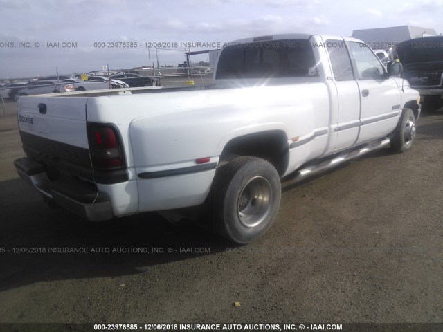 1B7MC3362WJ193250 - 1998 DODGE RAM 3500 WHITE photo 4