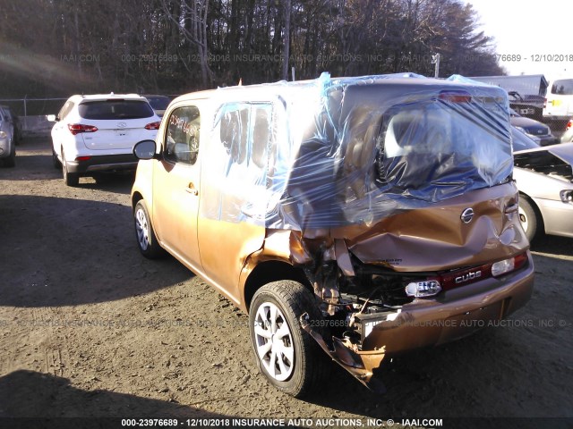 JN8AZ2KR4BT202198 - 2011 NISSAN CUBE S/SL/KROM BROWN photo 3