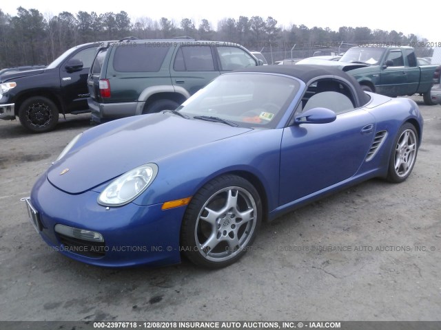 WP0CA29865U712236 - 2005 PORSCHE BOXSTER BLUE photo 2