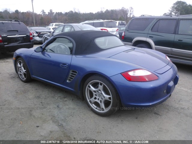 WP0CA29865U712236 - 2005 PORSCHE BOXSTER BLUE photo 3