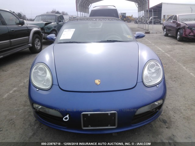 WP0CA29865U712236 - 2005 PORSCHE BOXSTER BLUE photo 6