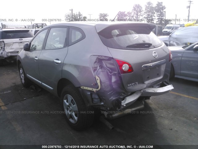 JN8AS5MT9DW501900 - 2013 NISSAN ROGUE S/SV GRAY photo 3