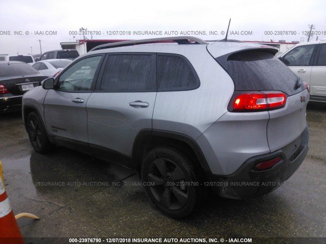 1C4PJLCBXHW507264 - 2017 JEEP CHEROKEE GRAY photo 3