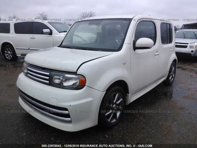 JN8AZ28R49T118402 - 2009 NISSAN CUBE S/SL WHITE photo 2