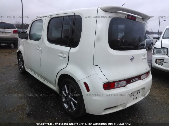 JN8AZ28R49T118402 - 2009 NISSAN CUBE S/SL WHITE photo 3