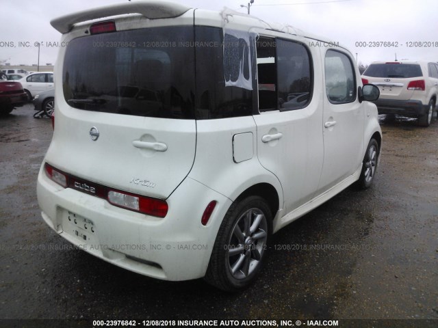 JN8AZ28R49T118402 - 2009 NISSAN CUBE S/SL WHITE photo 4