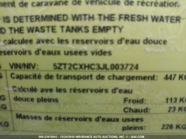 5ZT2CXHC3JL003724 - 2018 FOREST RIVER COACHMEN APEX  灰色 照片 9