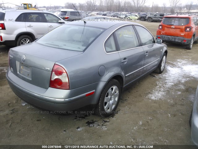 WVWRH63B72P224229 - 2002 VOLKSWAGEN PASSAT GLX 灰色 照片 4