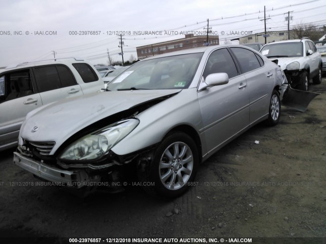 JTHBF30G330115328 - 2003 LEXUS ES 300 SILVER photo 2