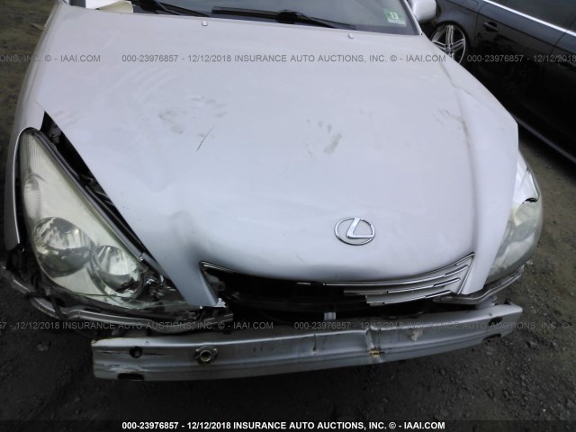 JTHBF30G330115328 - 2003 LEXUS ES 300 SILVER photo 6