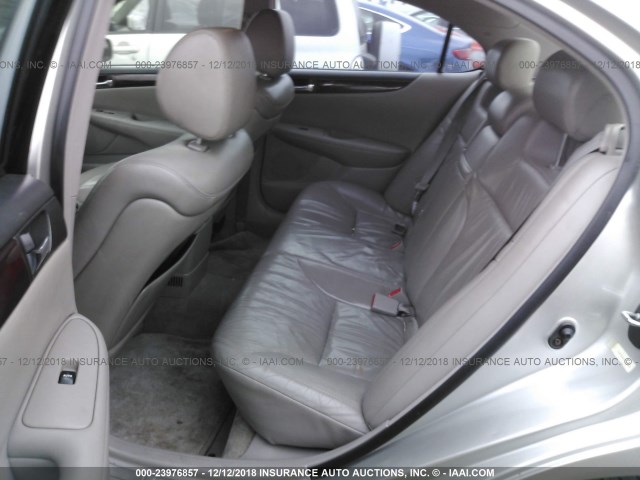 JTHBF30G330115328 - 2003 LEXUS ES 300 SILVER photo 8