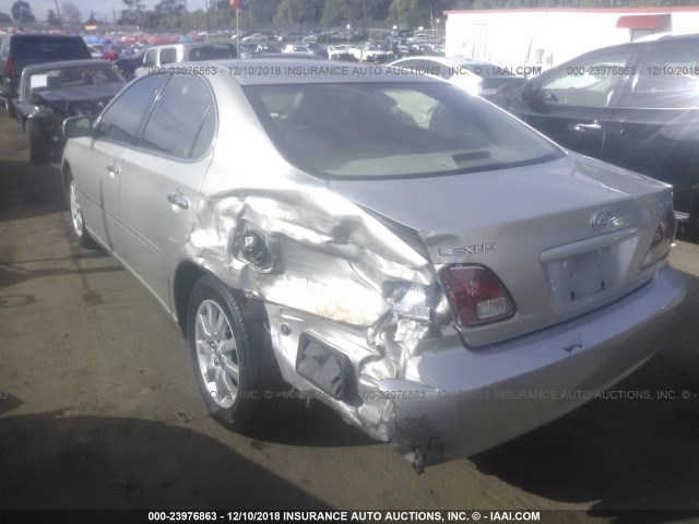 JTHBF30G936020642 - 2003 LEXUS ES 300 SILVER photo 3