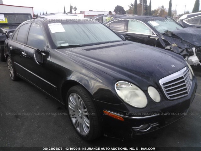 WDBUF72X67B064558 - 2007 MERCEDES-BENZ E 550 BLACK photo 1