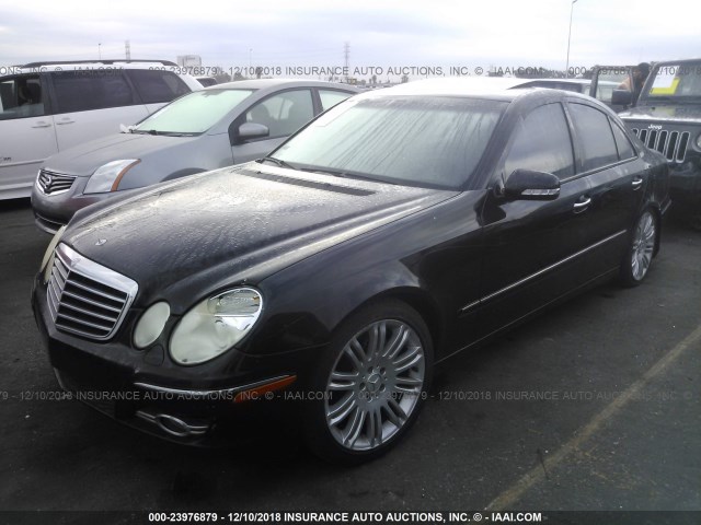 WDBUF72X67B064558 - 2007 MERCEDES-BENZ E 550 BLACK photo 2