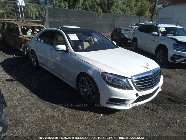 WDDUG8CBXEA060402 - 2014 MERCEDES-BENZ S 550 WHITE photo 1