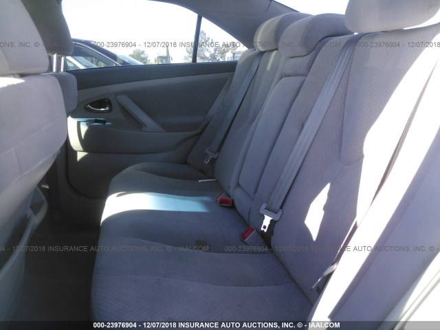 4T1BE46K48U759048 - 2008 TOYOTA CAMRY CE/LE/XLE/SE SILVER photo 8