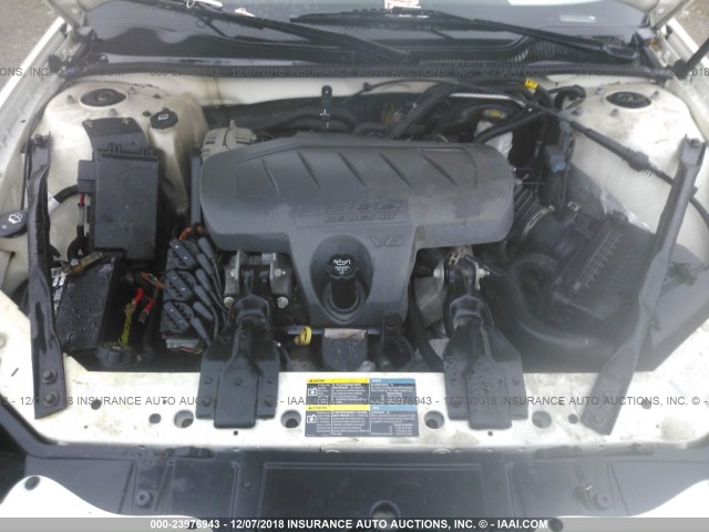 2G2WP552971167425 - 2007 PONTIAC GRAND PRIX WHITE photo 10