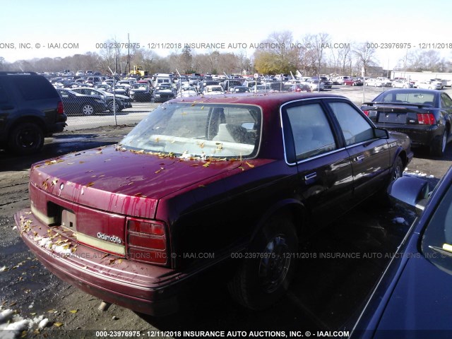 1G3AJ55M3S6340897 - 1995 OLDSMOBILE CIERA SL RED photo 4