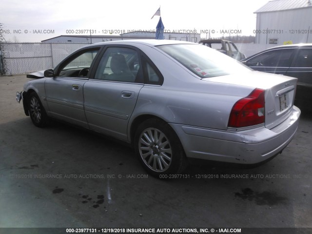 YV1TS592661444747 - 2006 VOLVO S80 2.5T SILVER photo 3