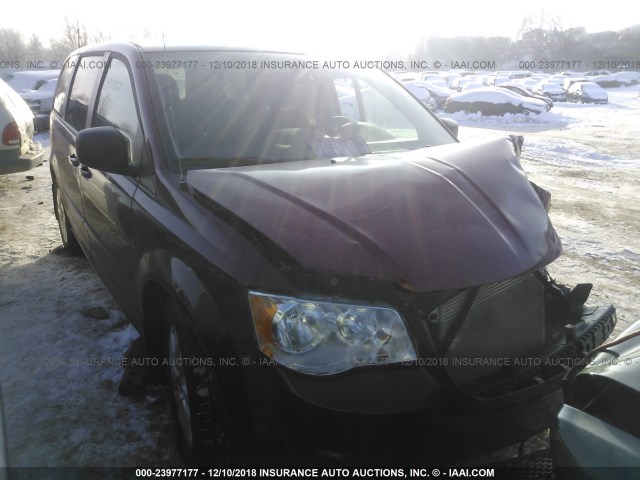 2C4RDGBG2FR616893 - 2015 DODGE GRAND CARAVAN SE RED photo 1