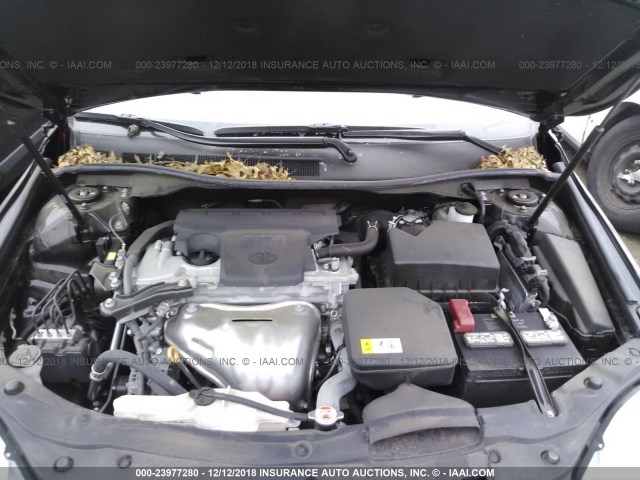 4T1BF1FK3HU707440 - 2017 TOYOTA CAMRY LE/XLE/SE/XSE BLACK photo 10